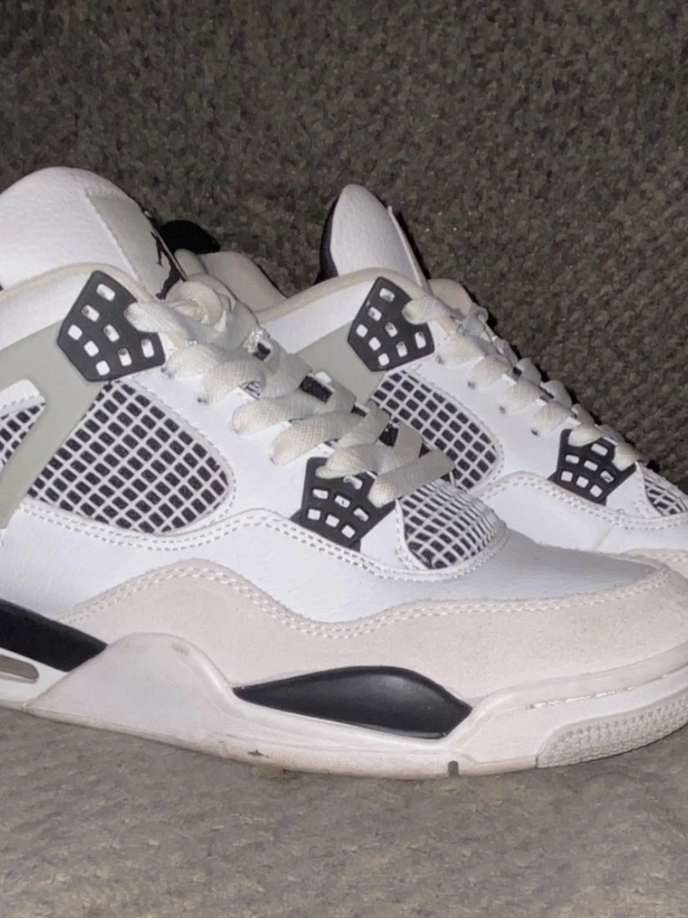 Jordan Men’s White and Black Retro Sneakers
